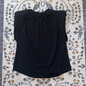 ZARA Padded Shoulder Blouse